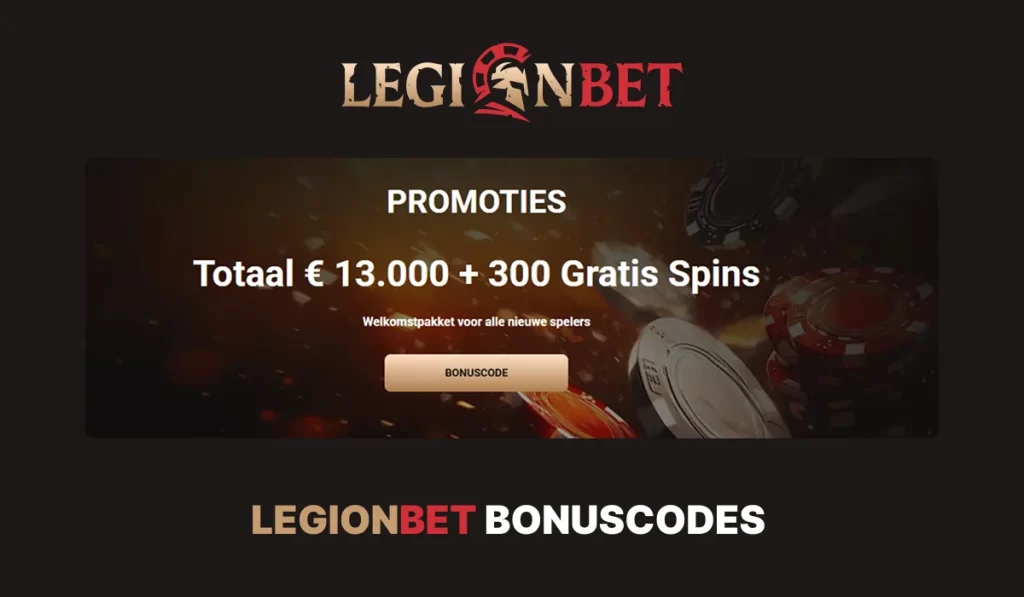 LegionBet Bonuscode in Afbeelding